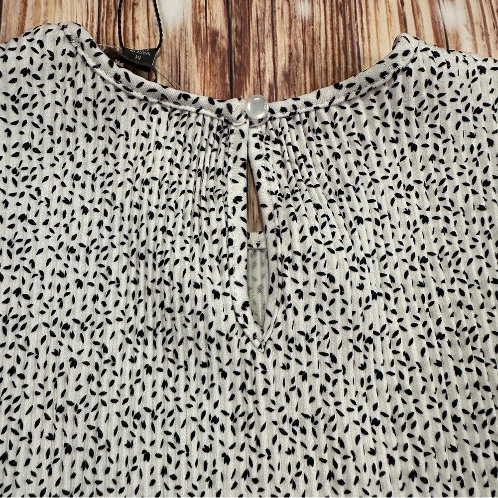 ADRIANA PAPEL PRINT KNIT PLEATED TRAPEZE TOP SIZE MEDIUM - Picture 6 of 13
